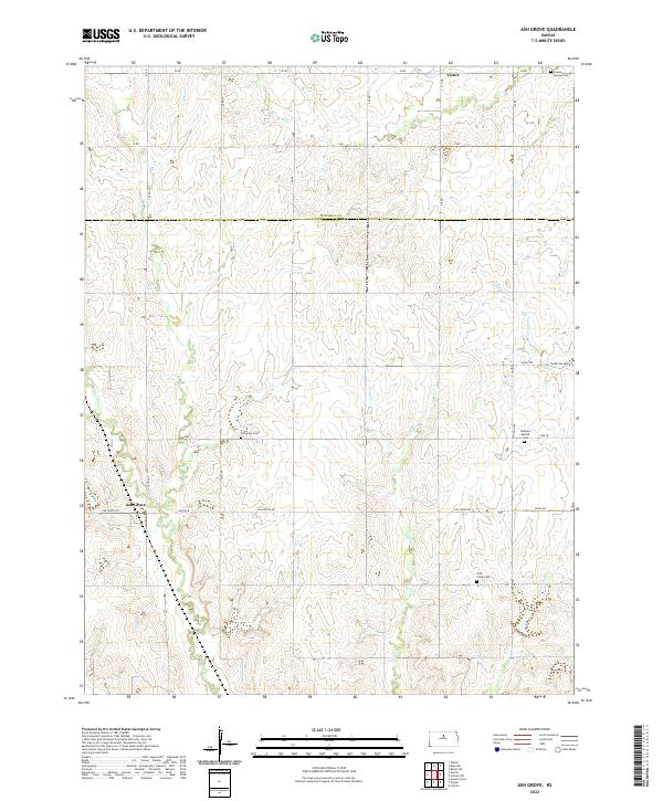 Ash Grove topographic map thumbnail