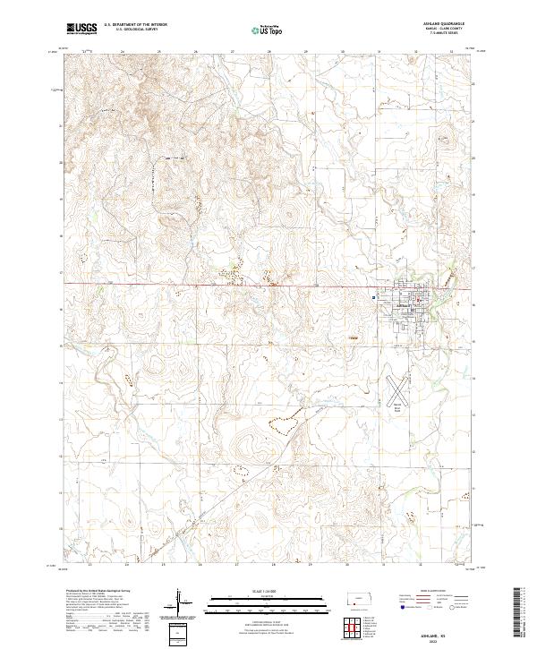 Ashland topographic map thumbnail