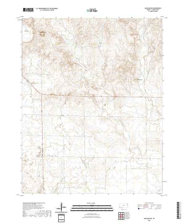 Ashland NW topographic map thumbnail