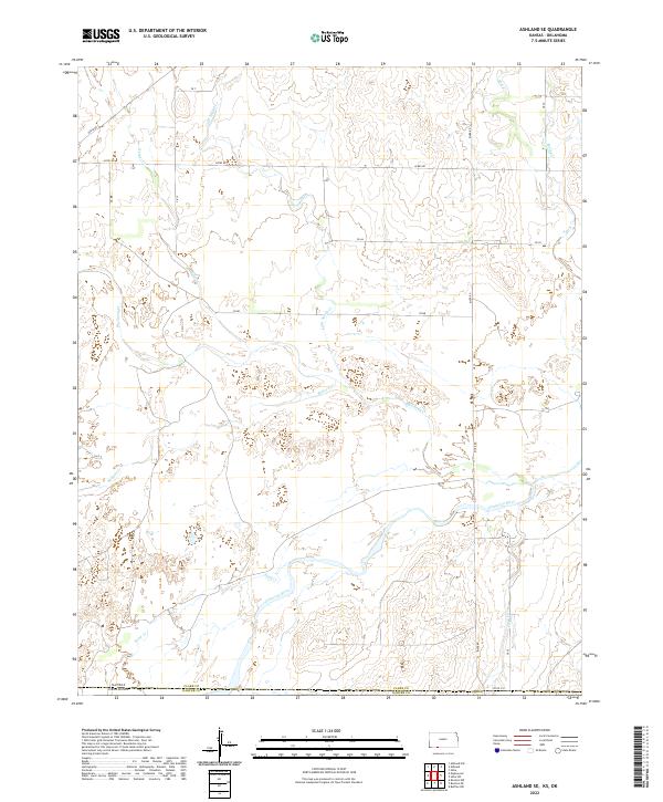 Ashland SE topographic map thumbnail
