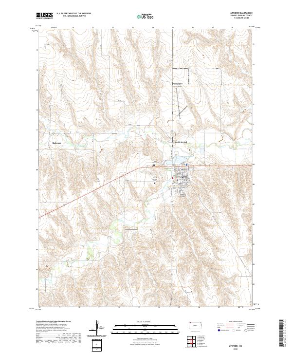 Atwood topographic map thumbnail