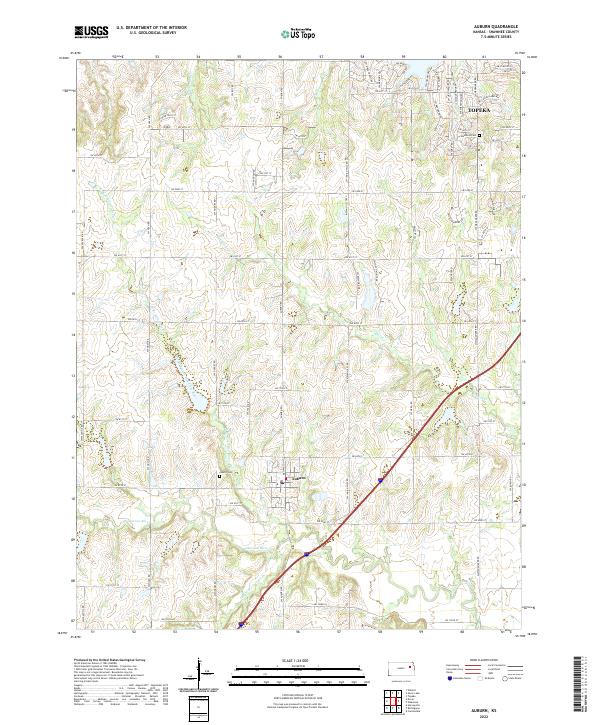 Auburn topographic map thumbnail