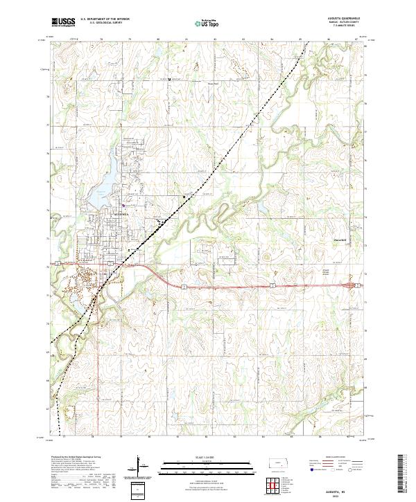 Augusta topographic map thumbnail