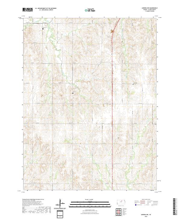 Aurora NW topographic map thumbnail