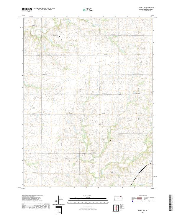 Axtell NW topographic map thumbnail