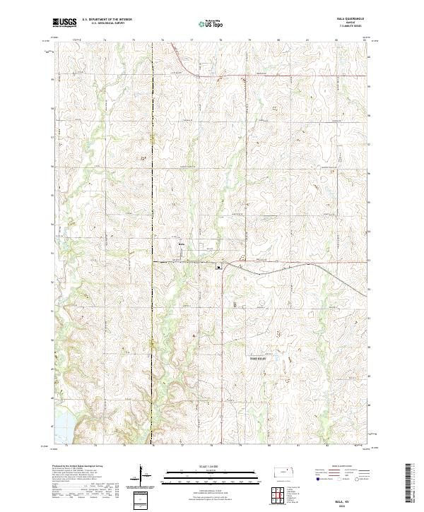 Bala topographic map thumbnail