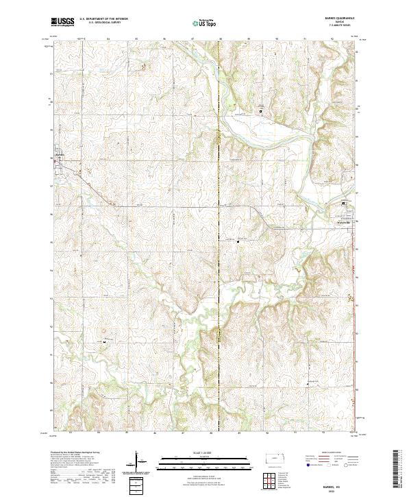 Barnes topographic map thumbnail