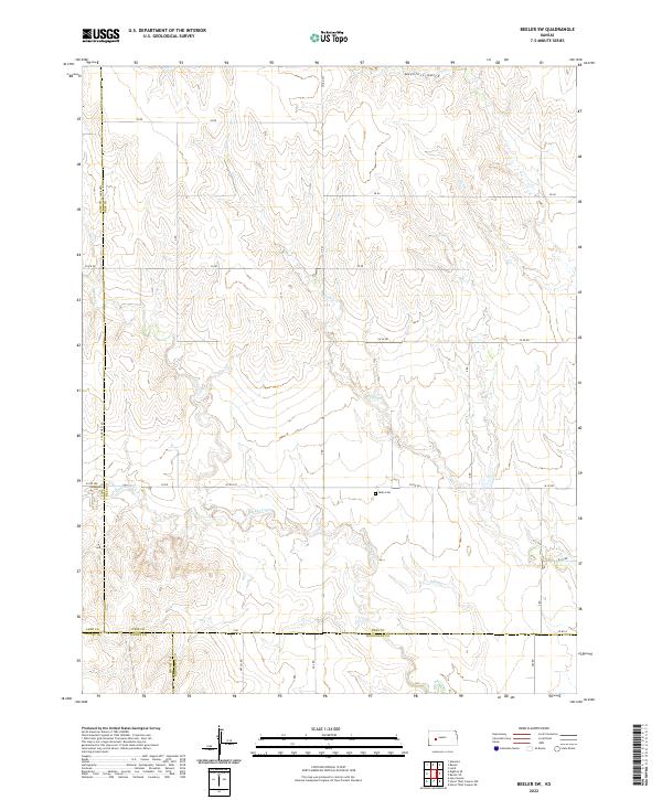 Beeler SW topographic map thumbnail