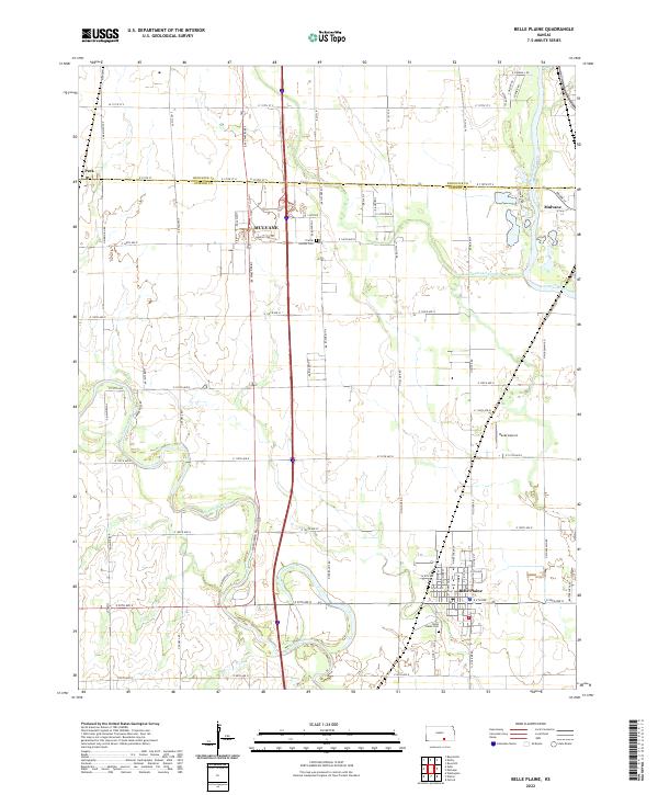 Belle Plaine topographic map thumbnail
