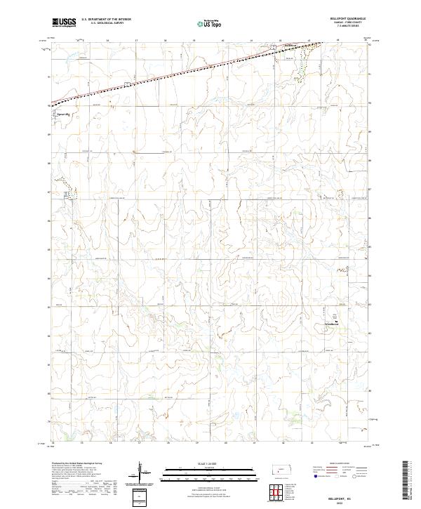 Bellefont topographic map thumbnail