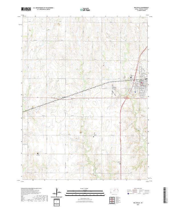 Belleville topographic map thumbnail