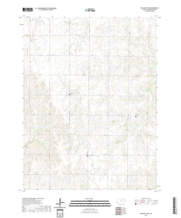Belleville NW topographic map thumbnail