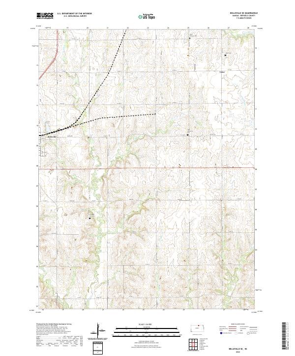 Belleville SE topographic map thumbnail