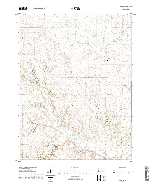 Beloit SW topographic map thumbnail