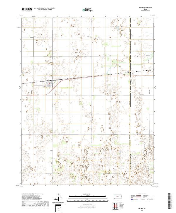 Belpre topographic map thumbnail