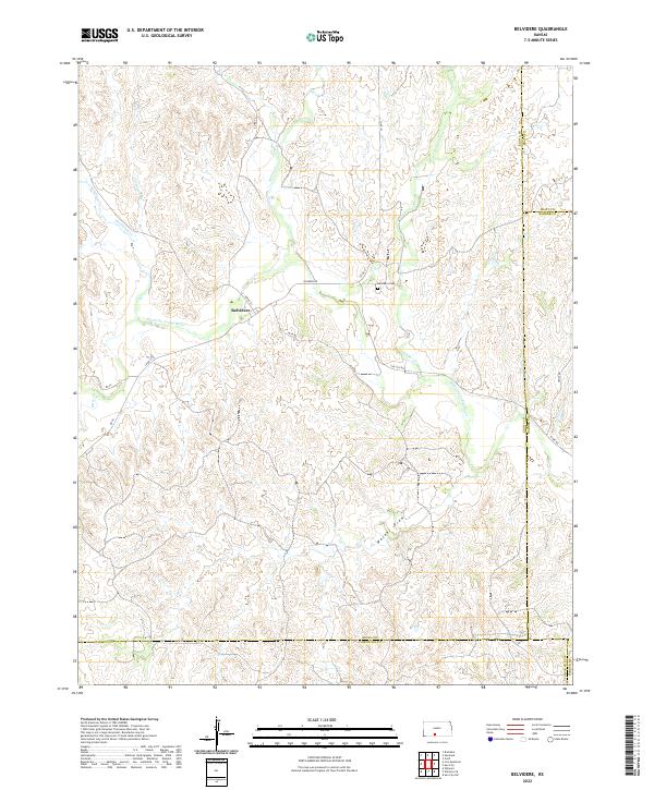 Belvidere topographic map thumbnail