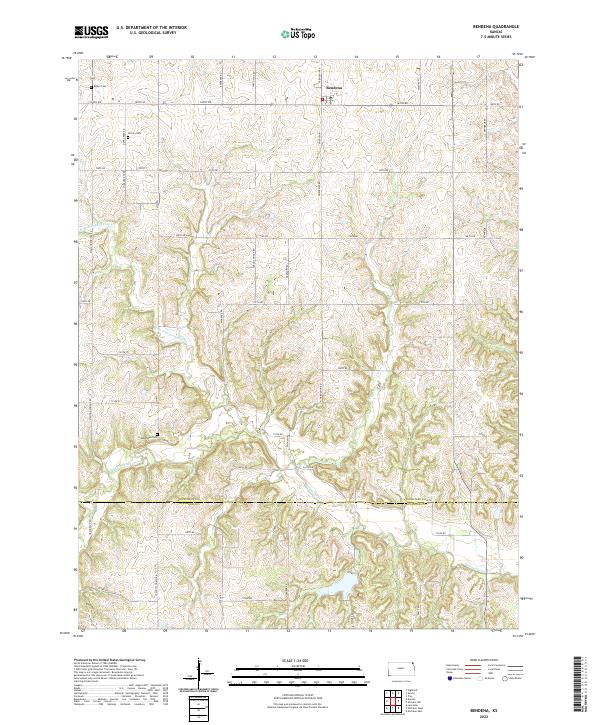 Bendena topographic map thumbnail