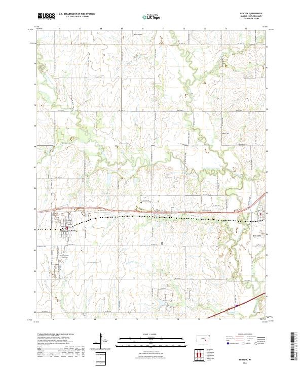 Benton topographic map thumbnail