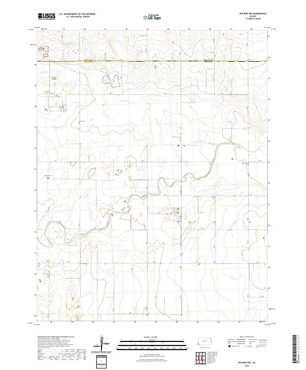 Big Bow NW topographic map thumbnail