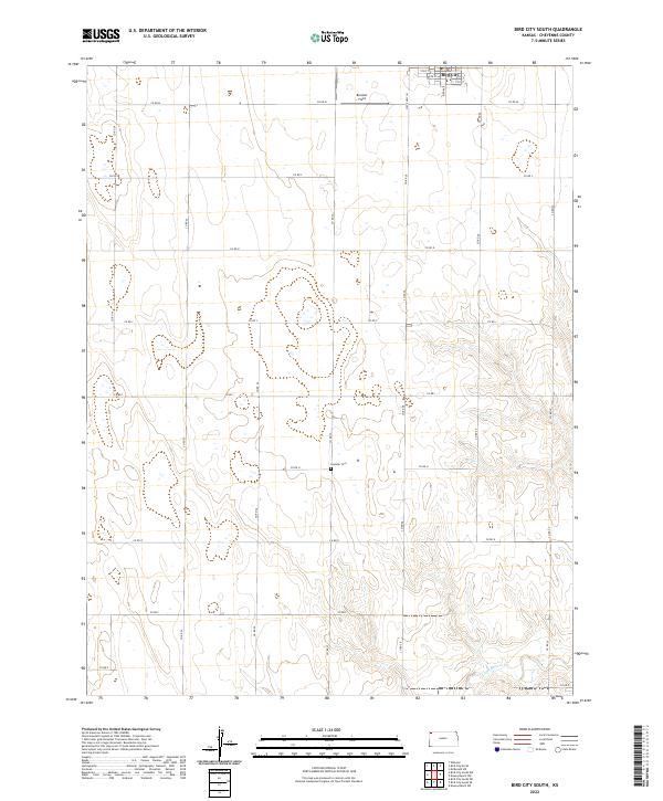 Bird City South topographic map thumbnail