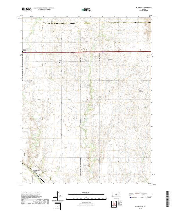 Black Wolf topographic map thumbnail