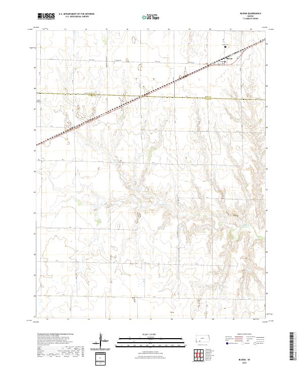 Bloom topographic map thumbnail