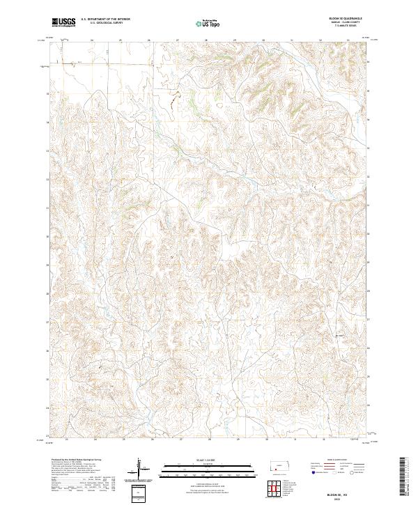 Bloom SE topographic map thumbnail