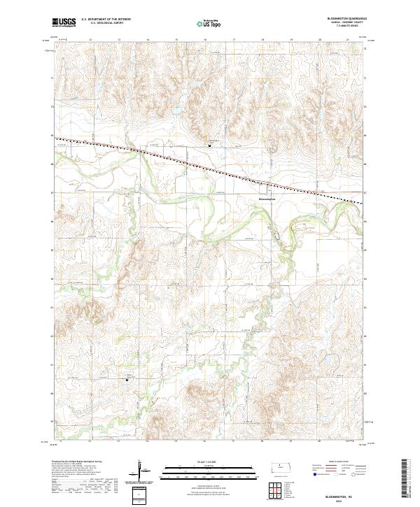 Bloomington topographic map thumbnail