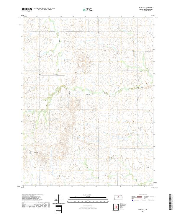 Blue Hill topographic map thumbnail