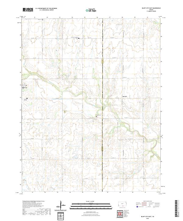 Bluff City East topographic map thumbnail