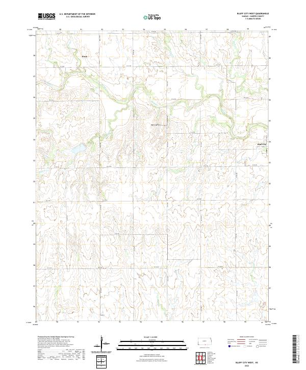 Bluff City West topographic map thumbnail
