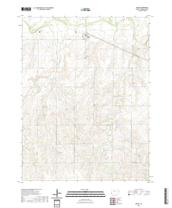 Bogue topographic map thumbnail