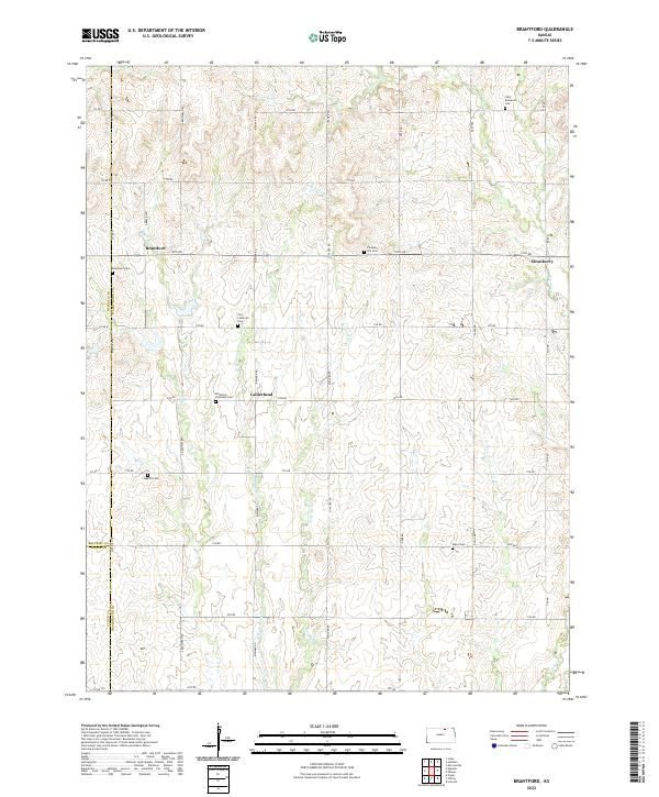 Brantford topographic map thumbnail