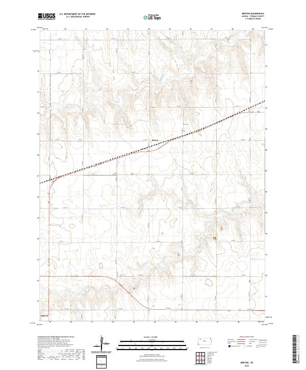 Breton topographic map thumbnail