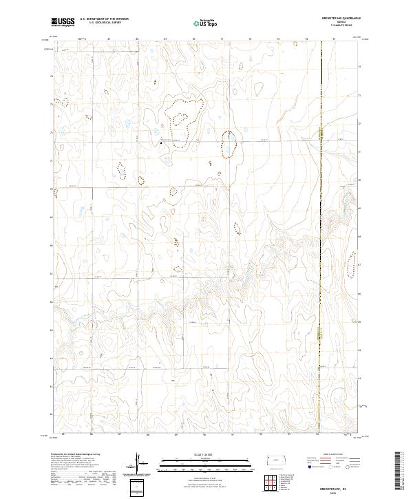 Brewster NW topographic map thumbnail