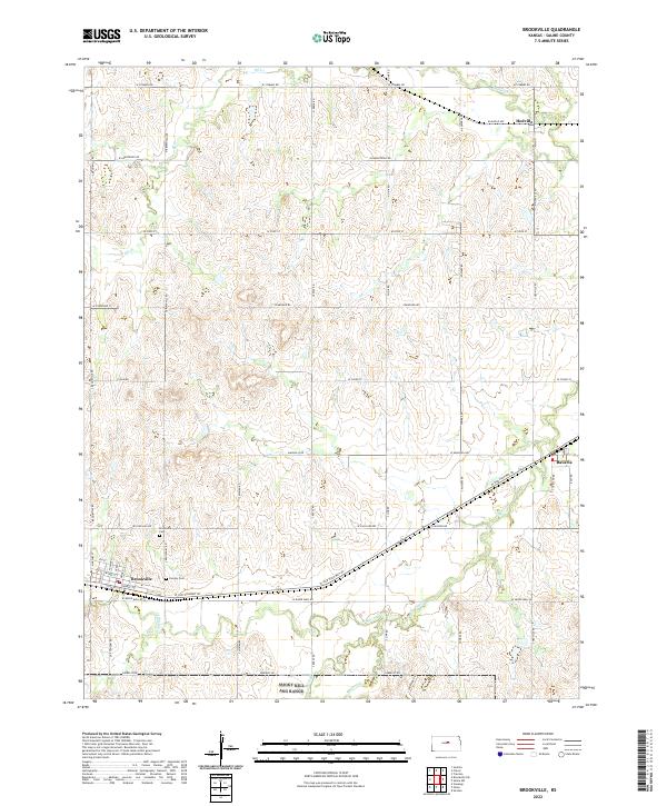 Brookville topographic map thumbnail
