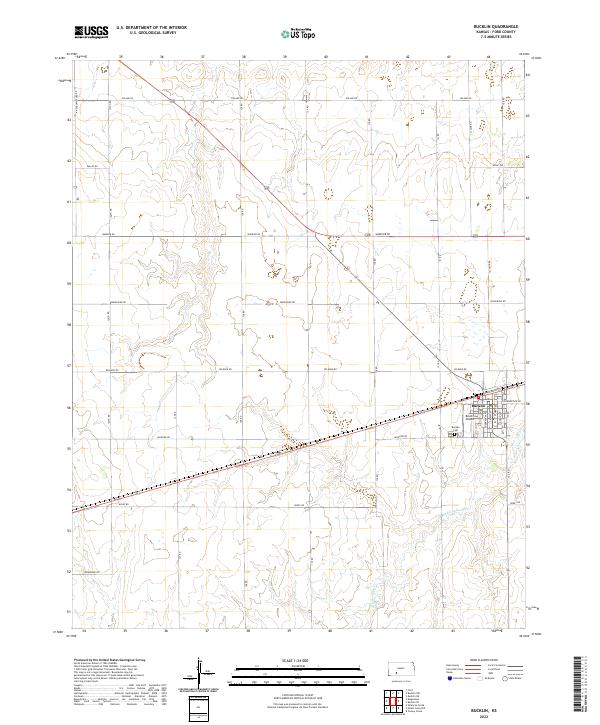 Bucklin topographic map thumbnail