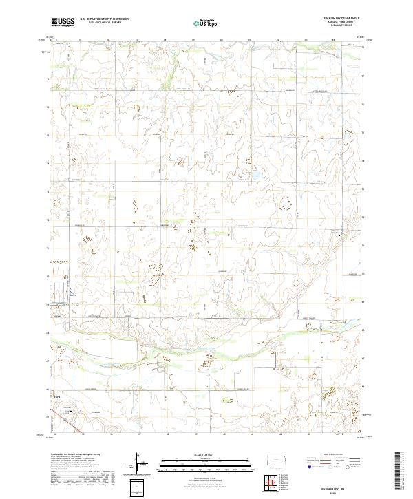 Bucklin NW topographic map thumbnail