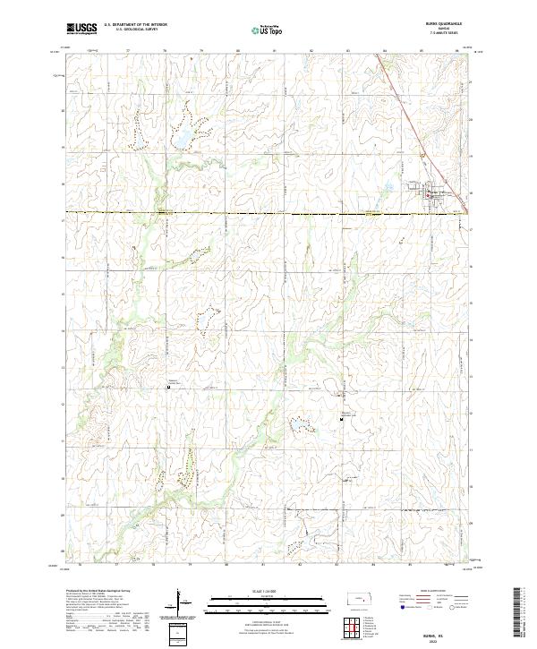 Burns topographic map thumbnail