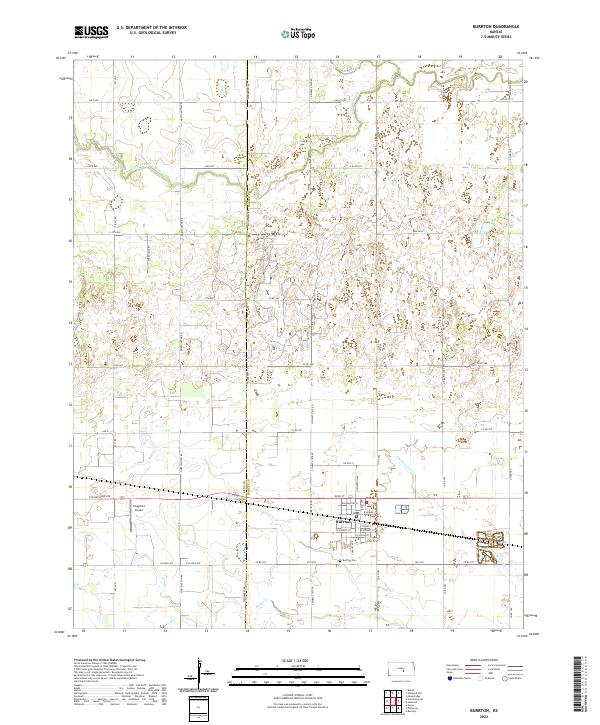 Burrton topographic map thumbnail