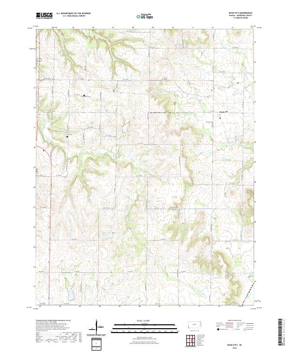 Bush City topographic map thumbnail