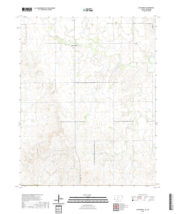 Buttermilk topographic map thumbnail
