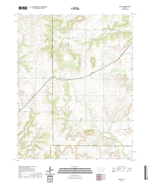 Buxton topographic map thumbnail
