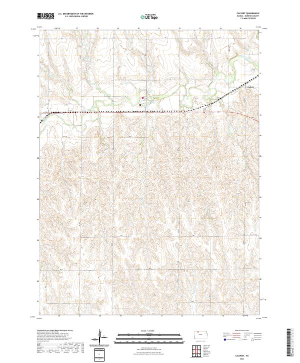 Calvert topographic map thumbnail