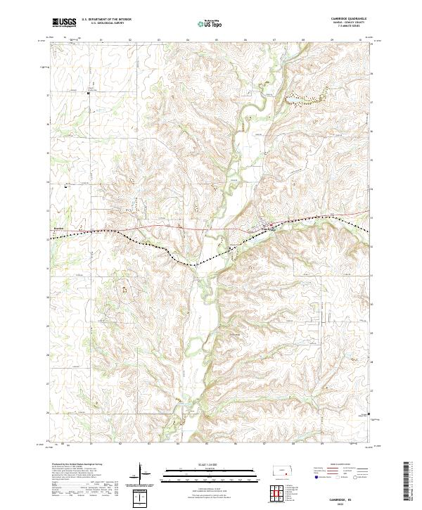 Cambridge topographic map thumbnail