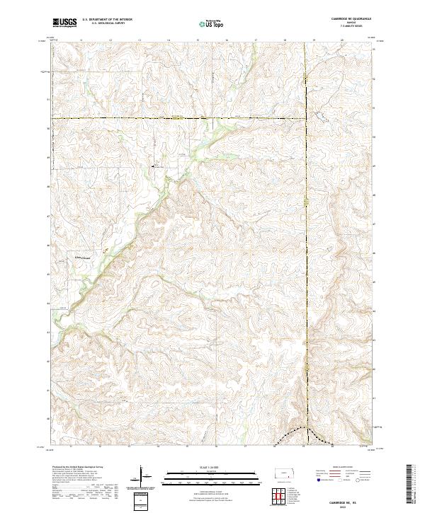 Cambridge NE topographic map thumbnail