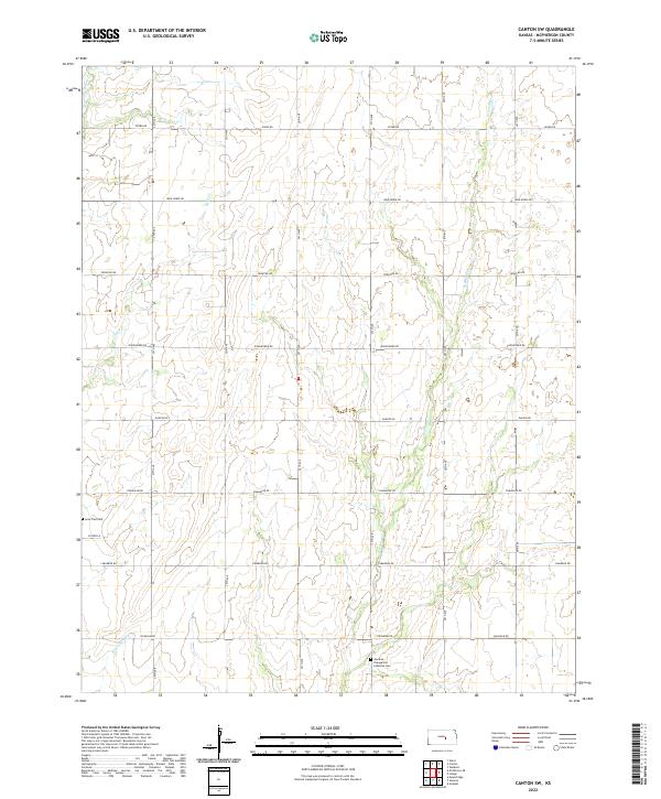 Canton SW topographic map thumbnail