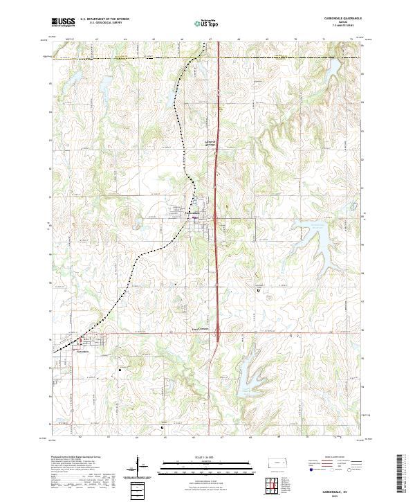 Carbondale topographic map thumbnail