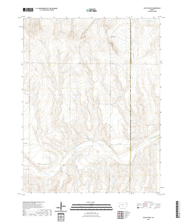 Castle Rock topographic map thumbnail