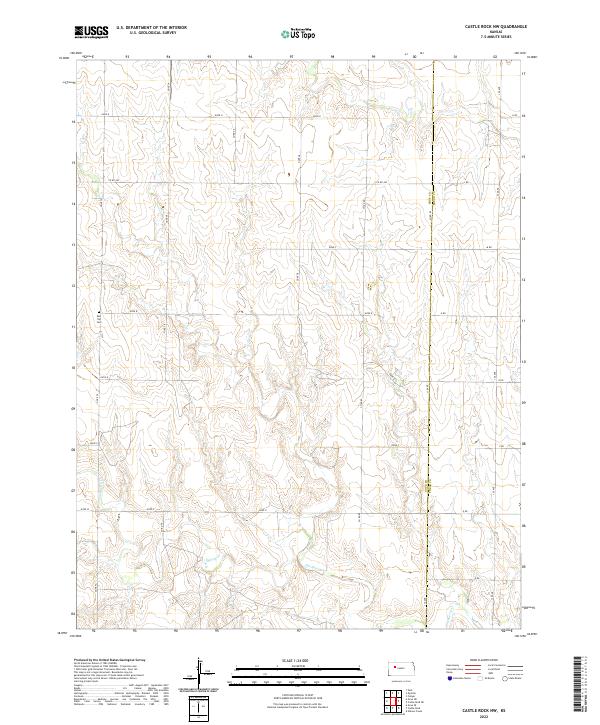 Castle Rock NW topographic map thumbnail